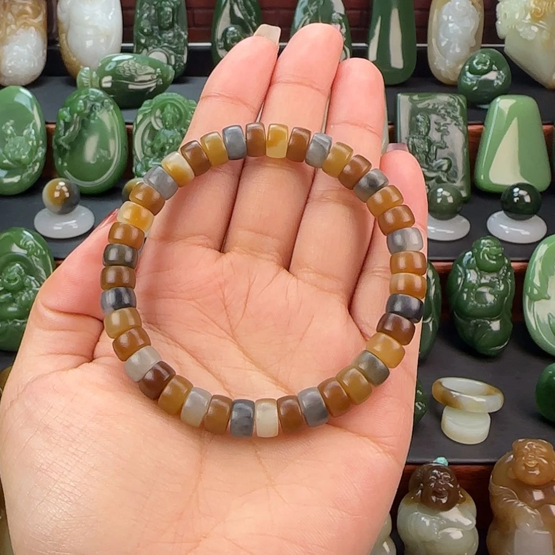 【闪购商品】和田玉手链未镶嵌麦**菱