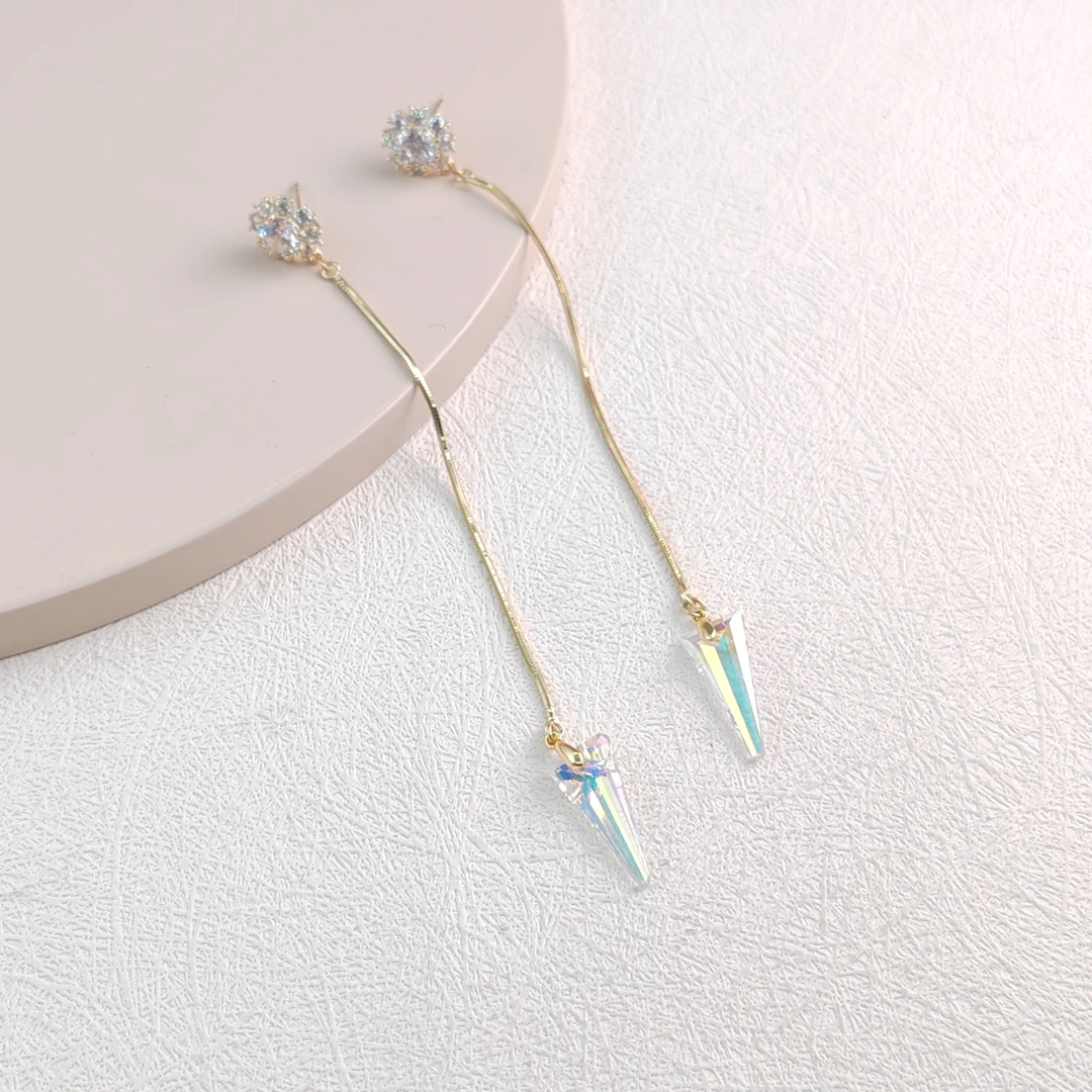 XUPING/旭平首饰 合金仿水晶耳饰 情人节气质耳钉 GDM X001015832