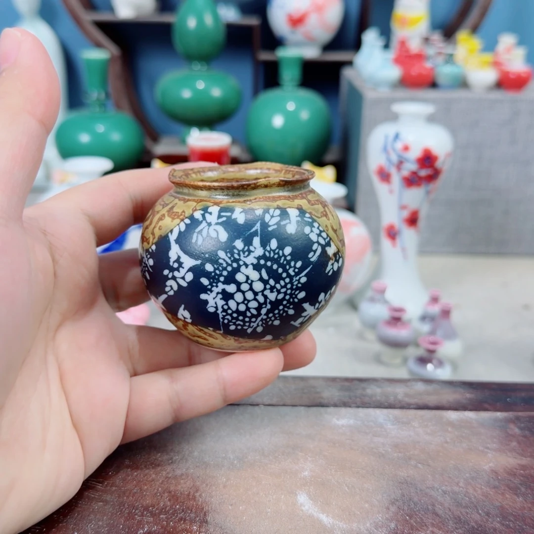陶瓷手工小花器摆件