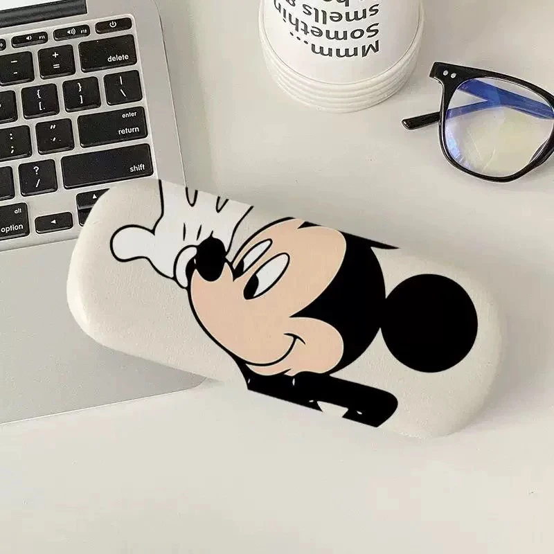 爆款米奇跨境眼镜盒儿童近视镜盒抗压防摔大容量近视镜墨镜收纳盒