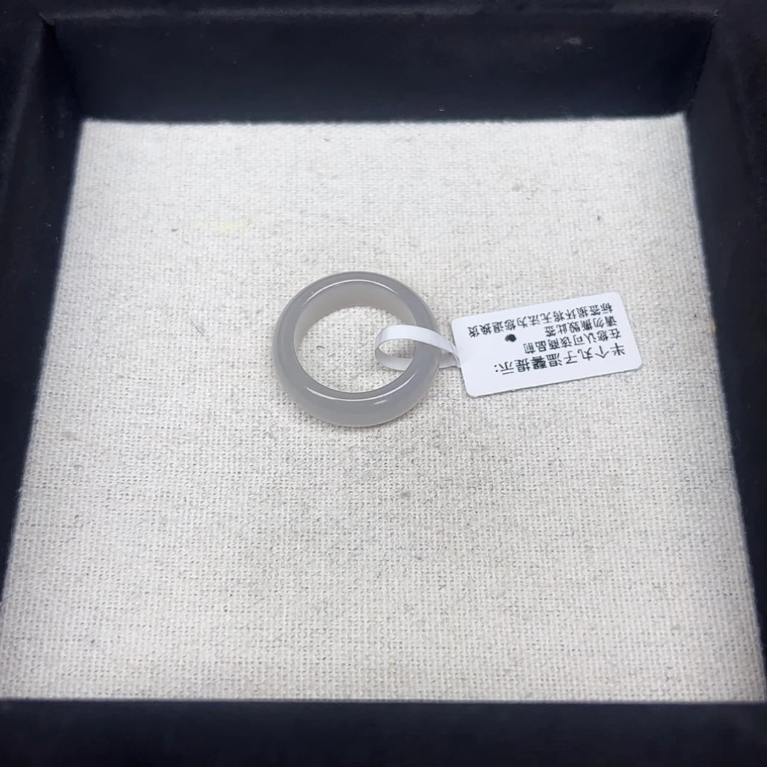 和田玉戒指未镶嵌14号芋泥波波