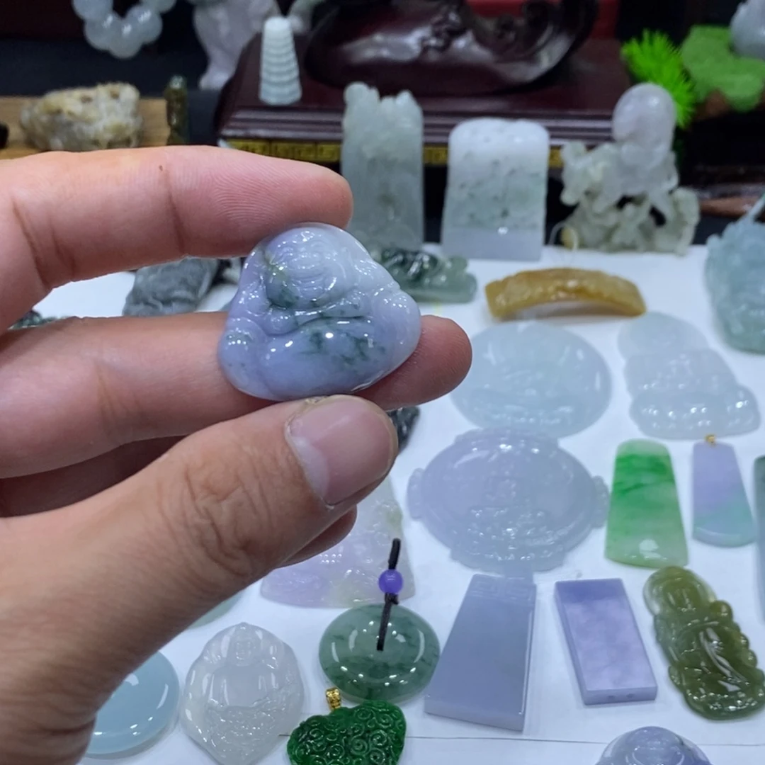 翡翠未镶嵌吊坠(不含链)佛公