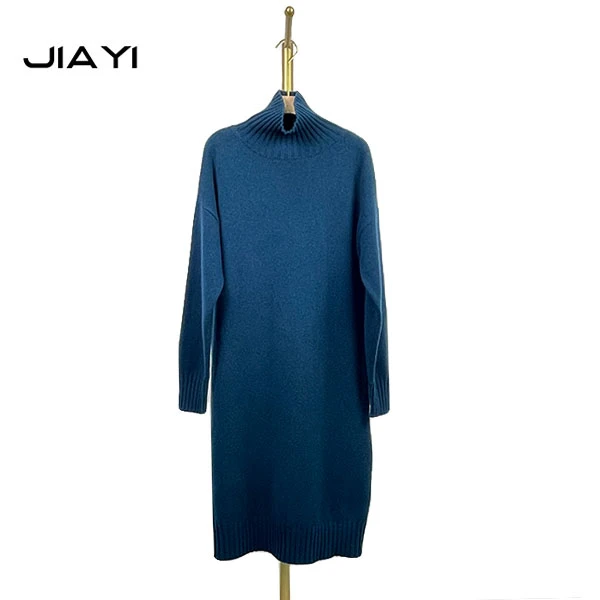 【嘉一】高领长款毛衣9-9029