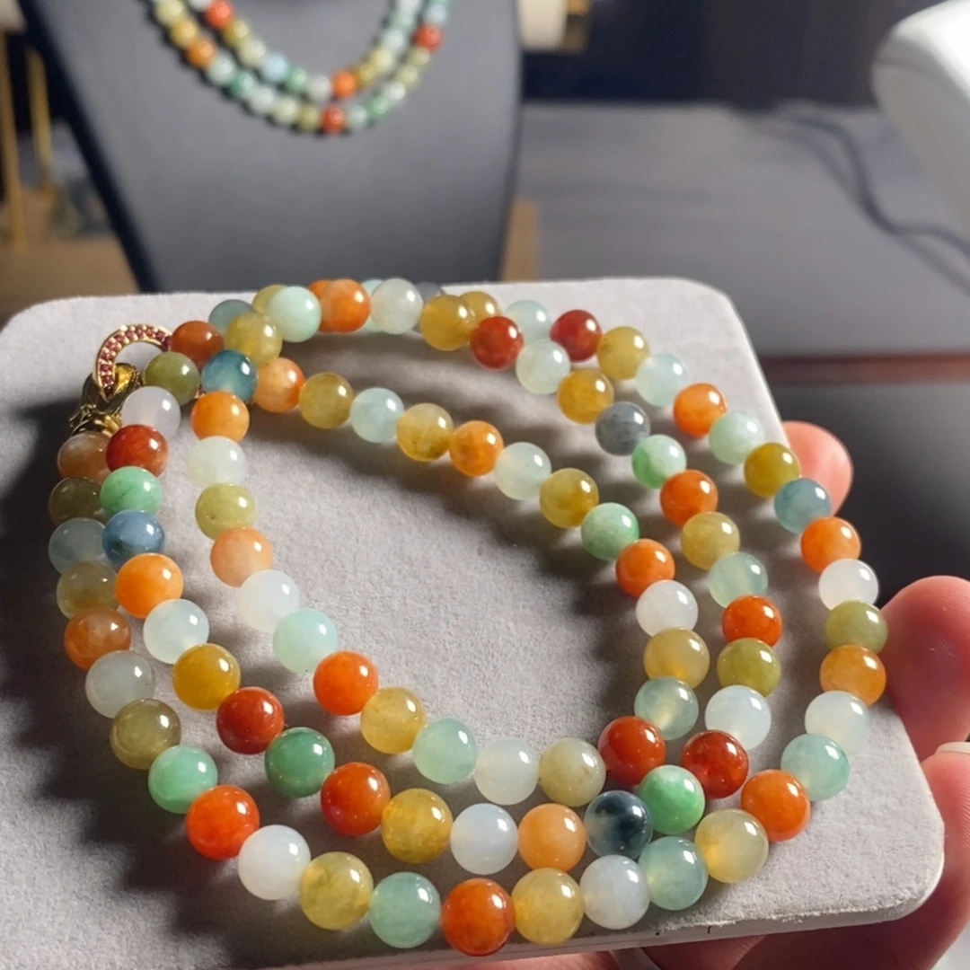 定制翡翠未镶嵌66 缅甸翡翠A货卡7.0