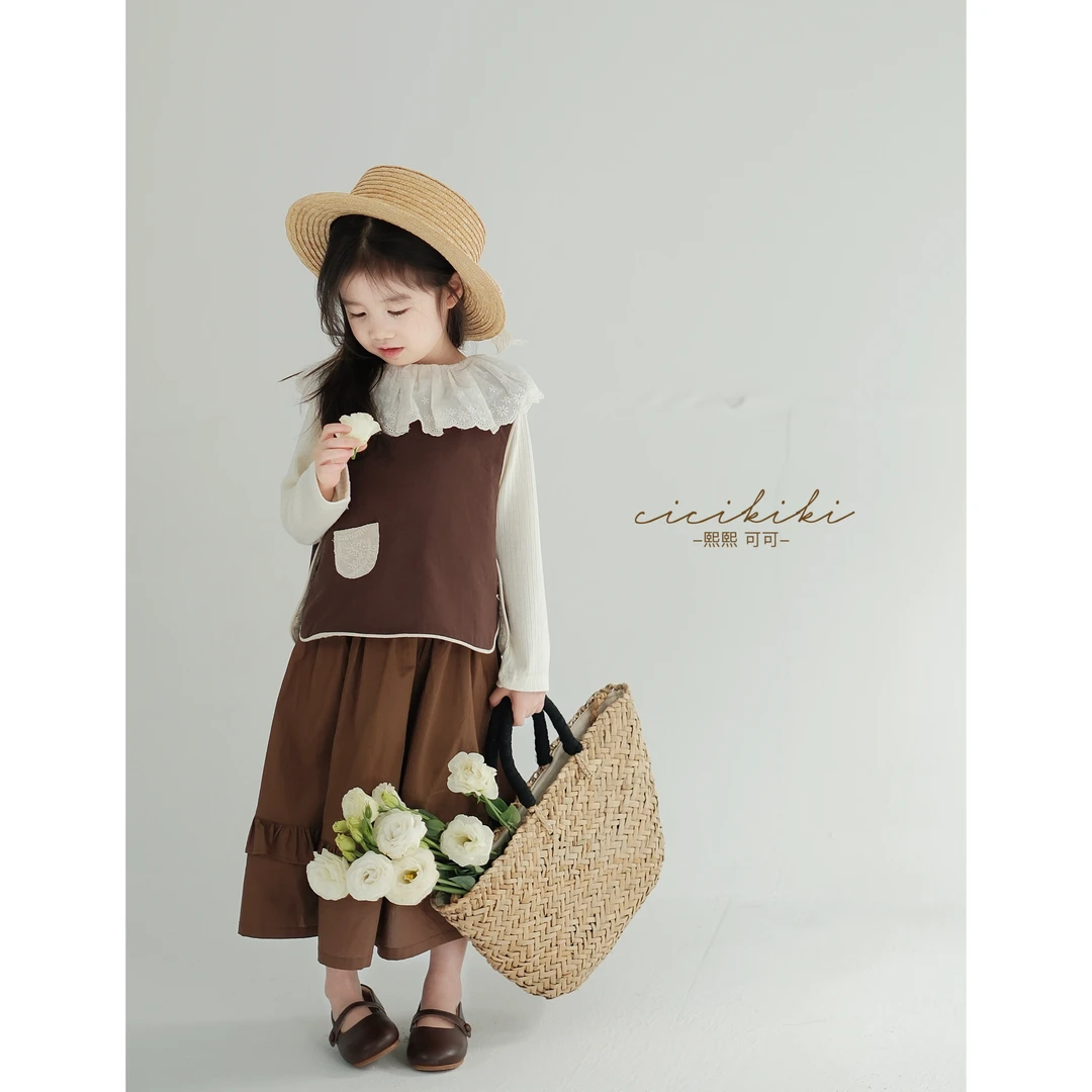 【苏莉】新款2025春夏洋气时尚女童百搭半身裙 熙熙可可 BSQ2508