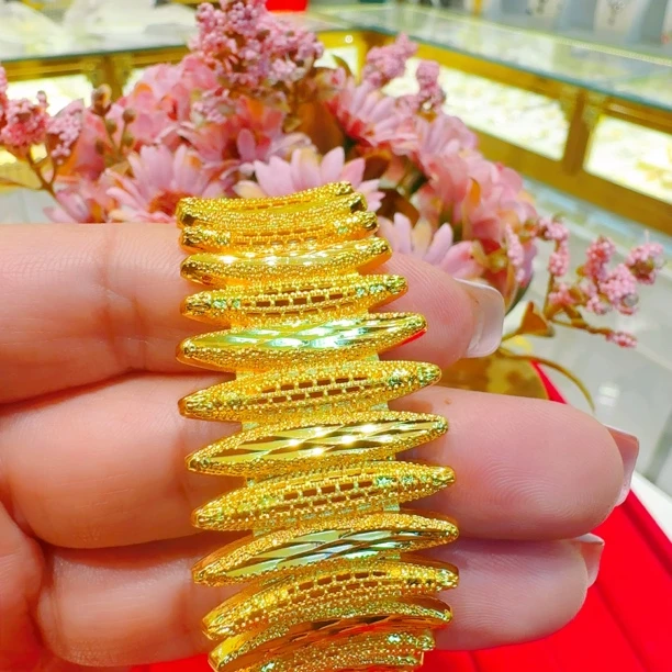 铜合金手镯 时尚手镯0.32g قاپلىما ئالتۇن بىلەيزۈك