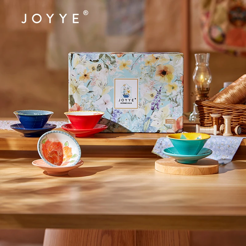 JOYYE  布衣情系列艺术对杯礼盒4件套