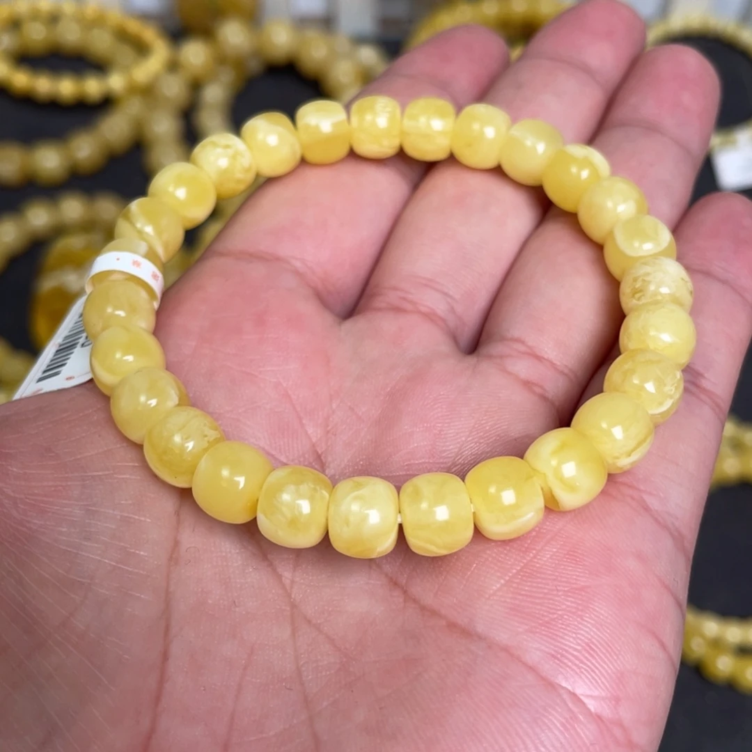 蜜蜡未镶嵌裸石蜜蜡手串8.6mm