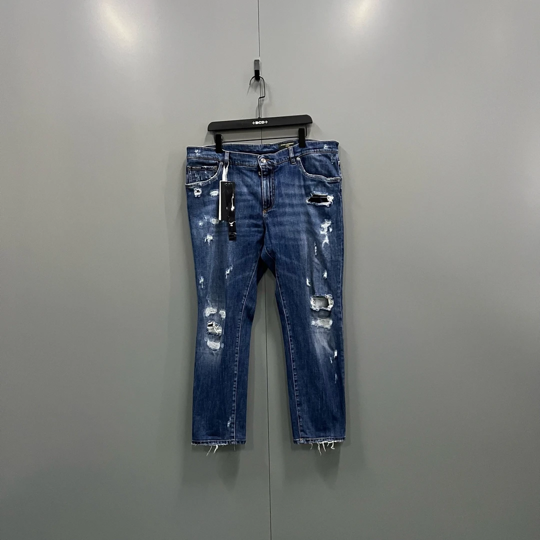 95新 maje jp915 019428 水洗牛仔长裤 58码