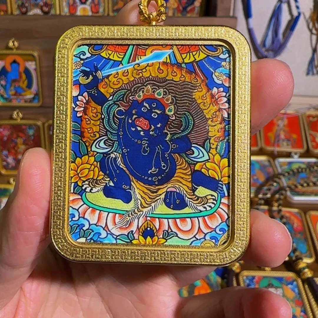 吊坠浅***?不动明王唐卡