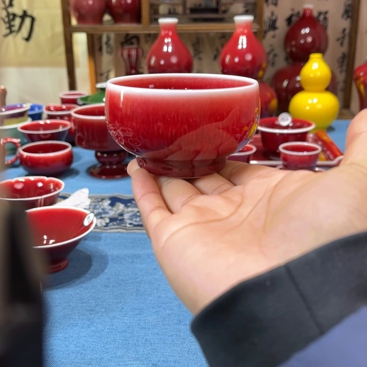 景德镇陶瓷浅行窑禅定杯福利