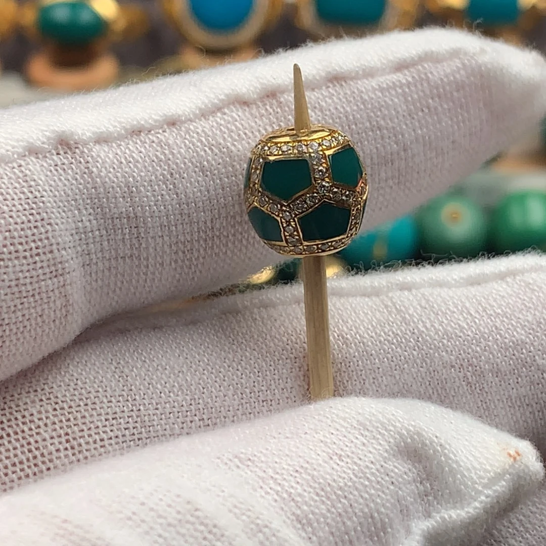 绿松石18K金镶嵌绿松石