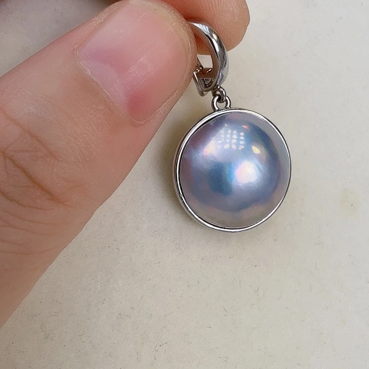 拼合珍珠（马贝珠）颈饰未镶嵌