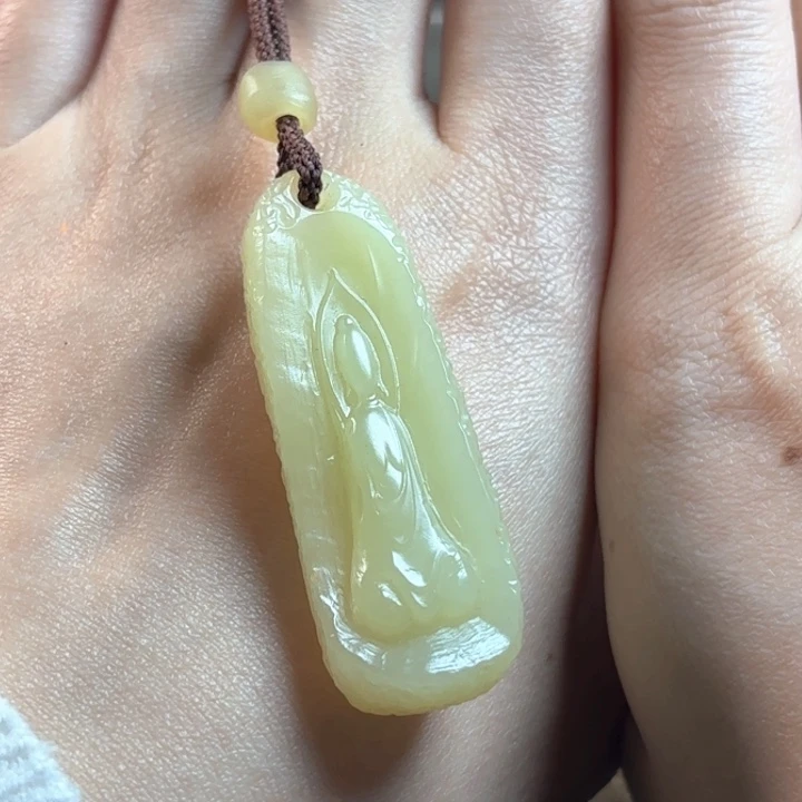 和田玉未镶嵌挂件虎*