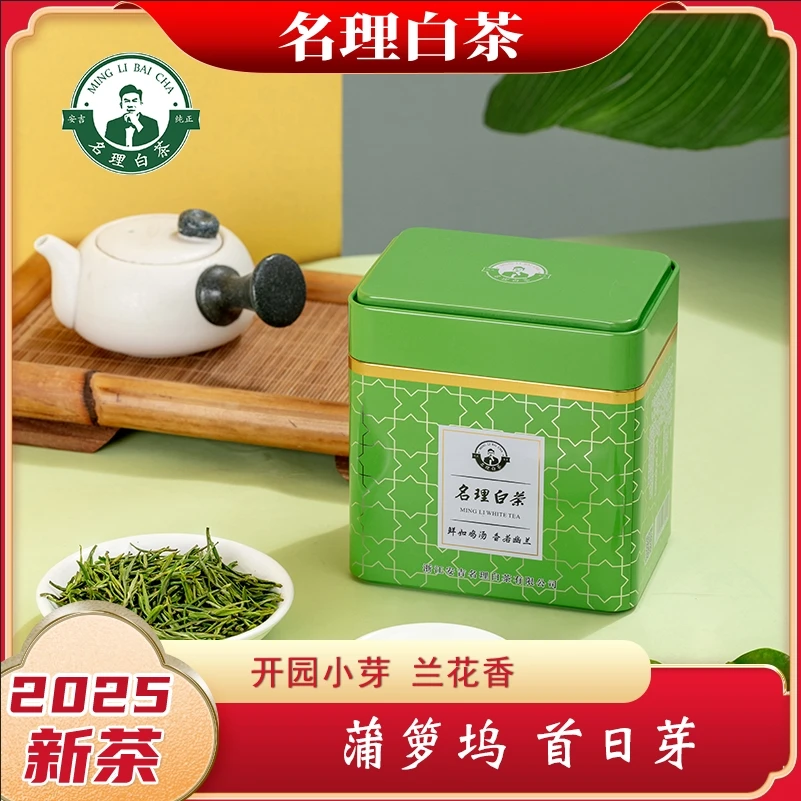 名理白【蒲箩坞首日芽】助农新茶2025原产地白茶明前头采特级绿茶