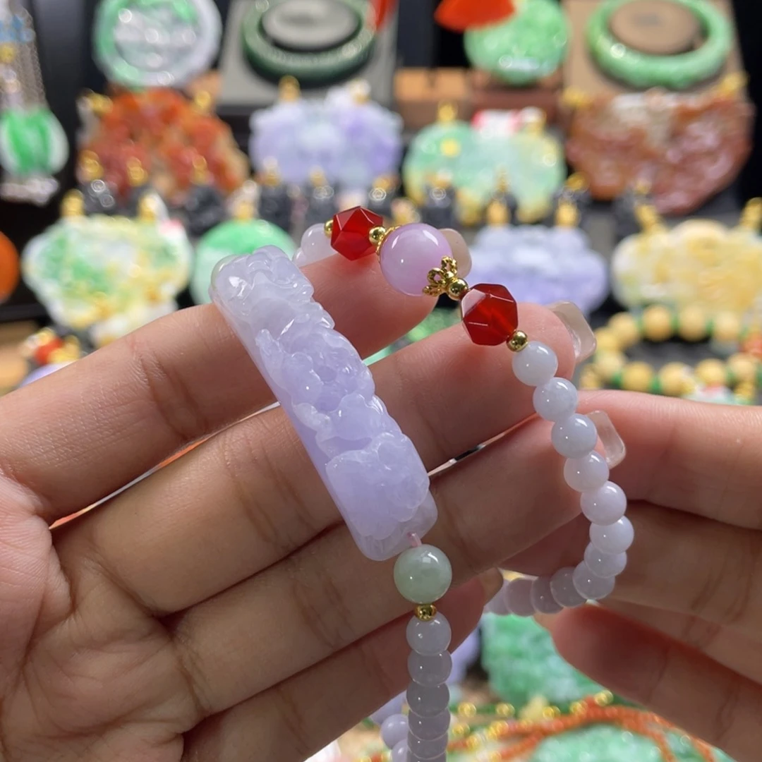 未镶嵌手链翡翠代编织