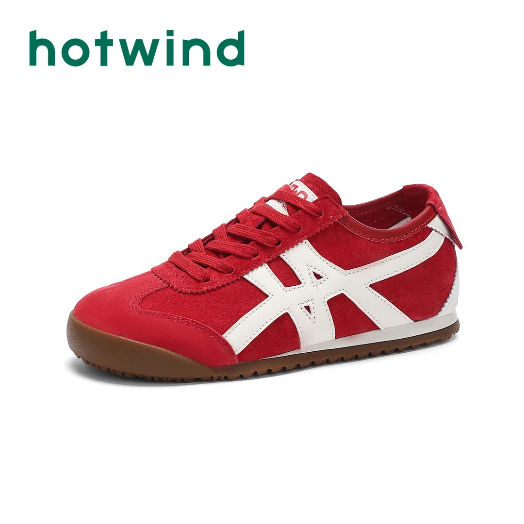 Hotwind/热风2025秋季新款休闲简约百搭潮流鞋复古拼色德训鞋秋季