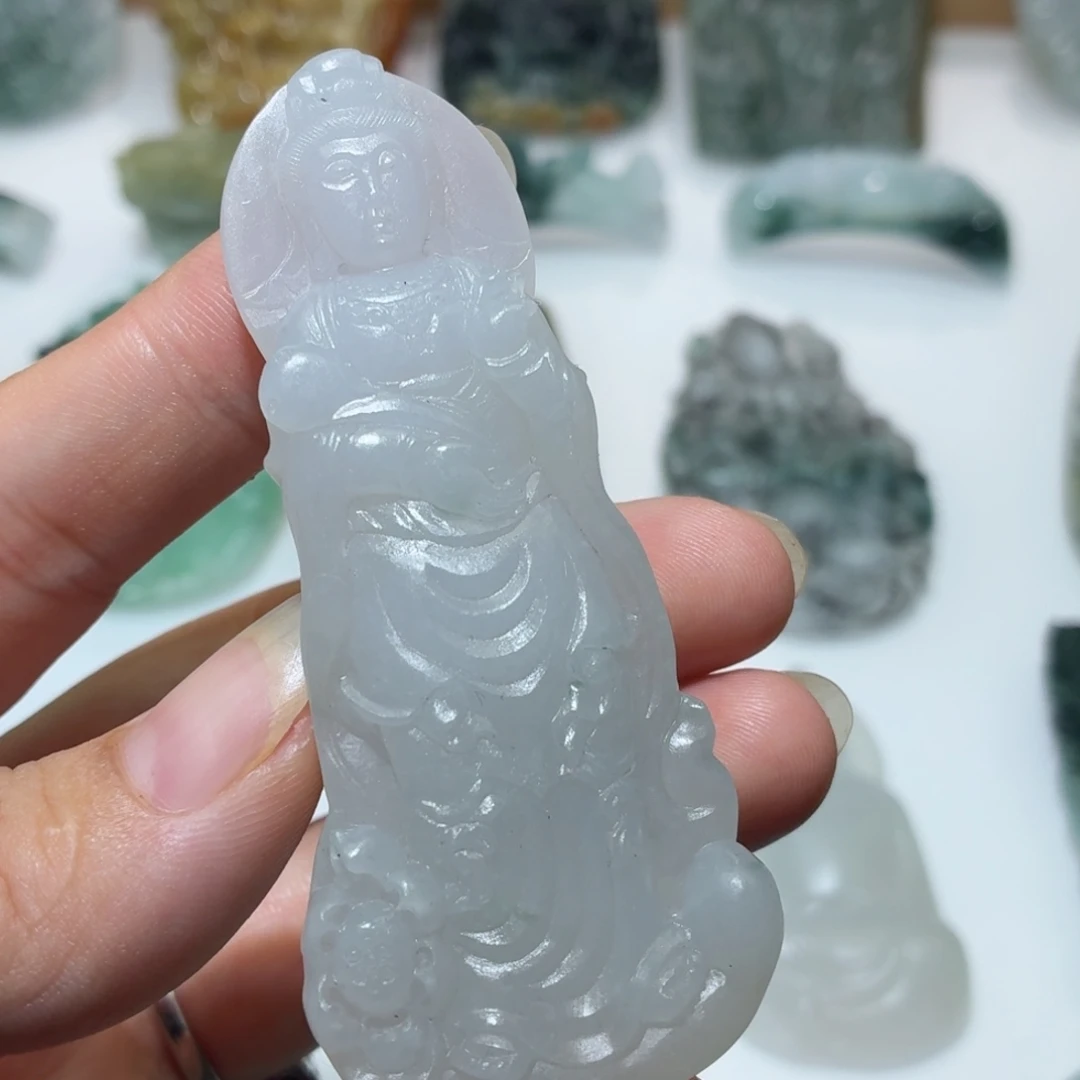 定制翡翠未镶嵌毛货