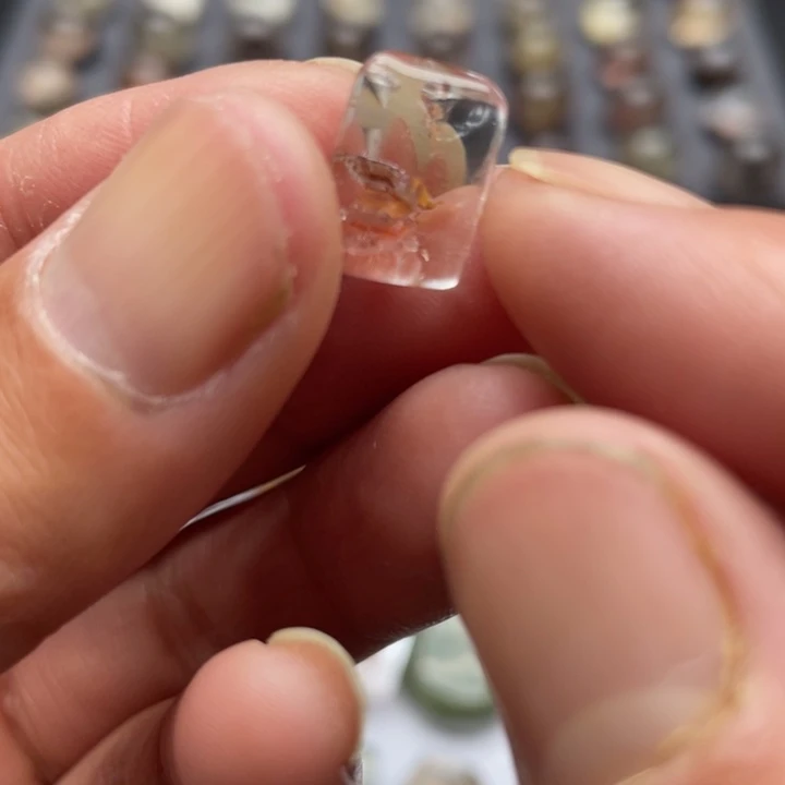 纯天然粉色幽灵碧玺（处理）