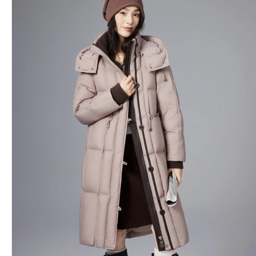 高货长款时尚休闲洋气羽羽衣