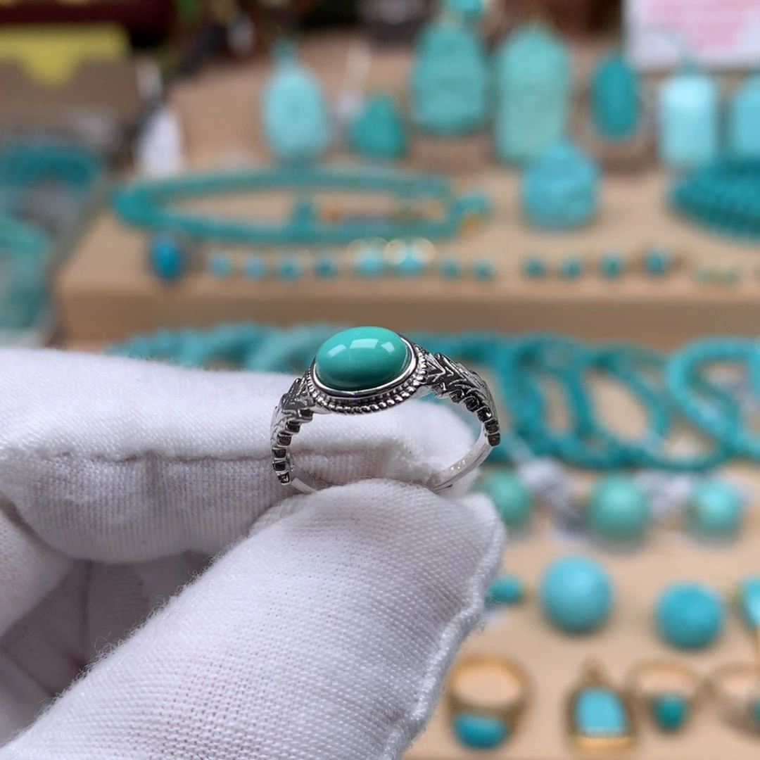 绿松石精品未镶嵌知***乐