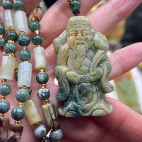 岫玉未镶嵌挂件挂件