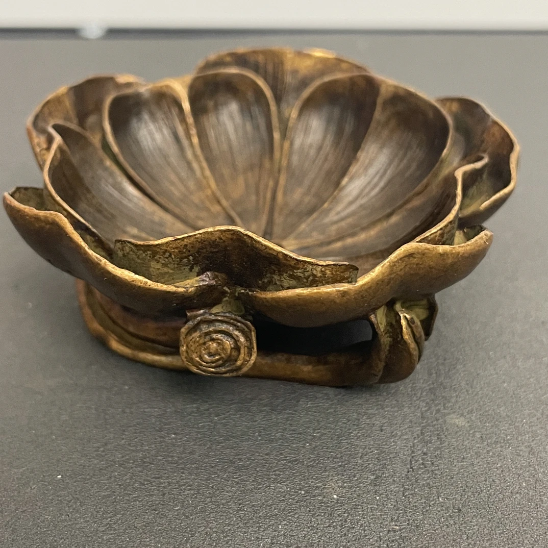 精品铜器摆件荷花工艺品摆件
