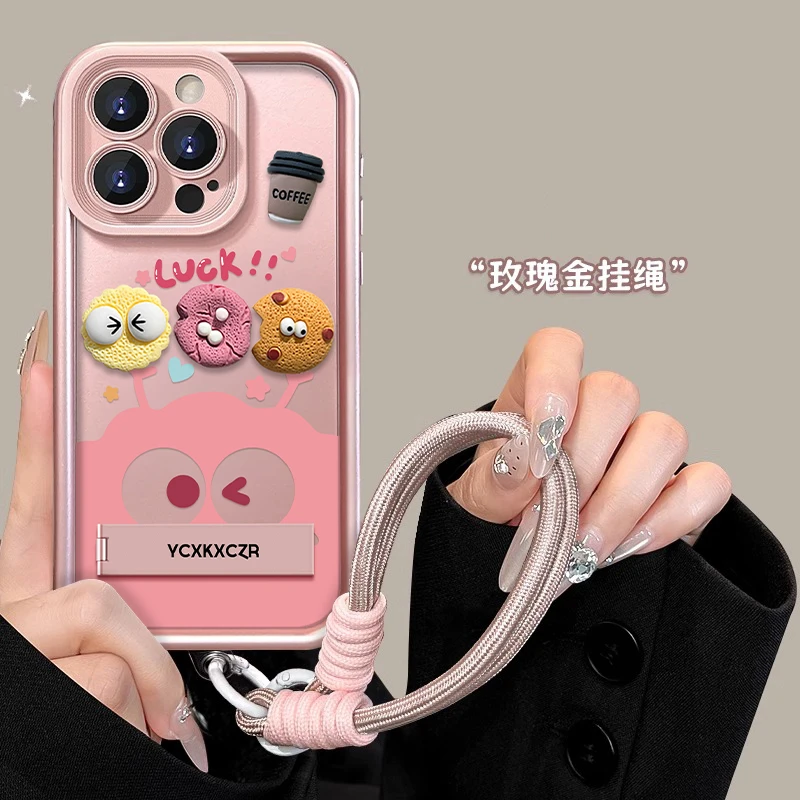 适用于苹果16可爱煤球手机壳oppo华为vivo网红卡通流行硅胶防摔新