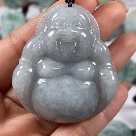 翡翠颈饰未镶嵌大佛福利