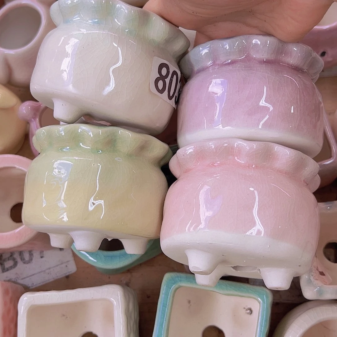 陶瓷花盆当场满12包邮