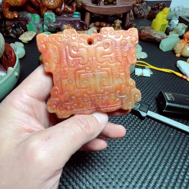 白玉菩提把件漂亮