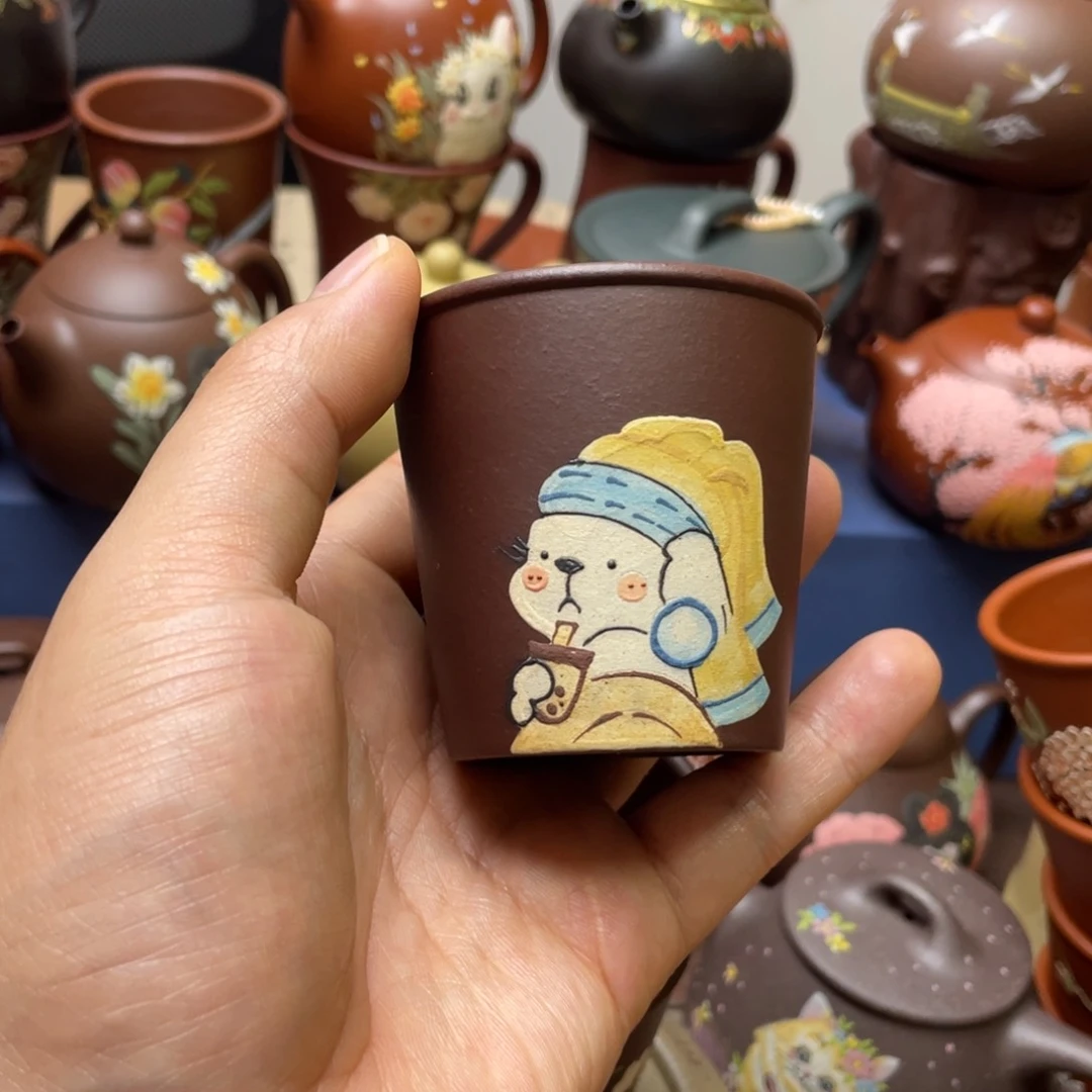 茶杯紫泥紫砂主人杯100cc