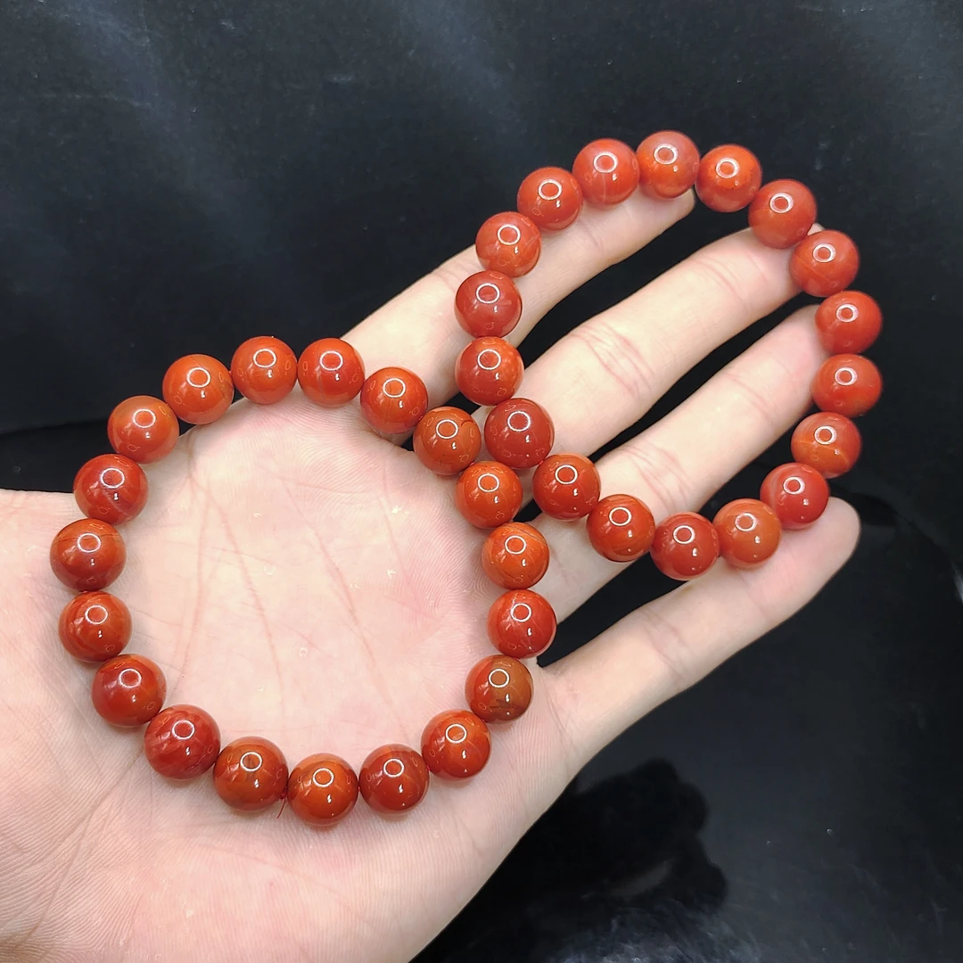 【老三珠宝】南红单圈手串Z2【多样性发其一】约11mm