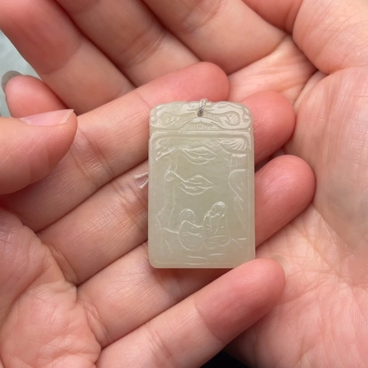 未镶嵌和田玉挂件黄