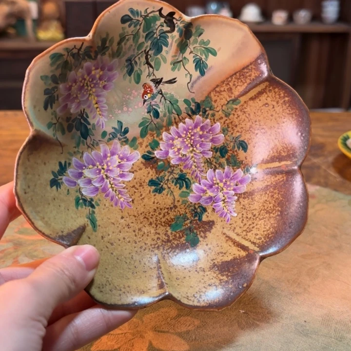 柴烧纯手工手绘陶瓷