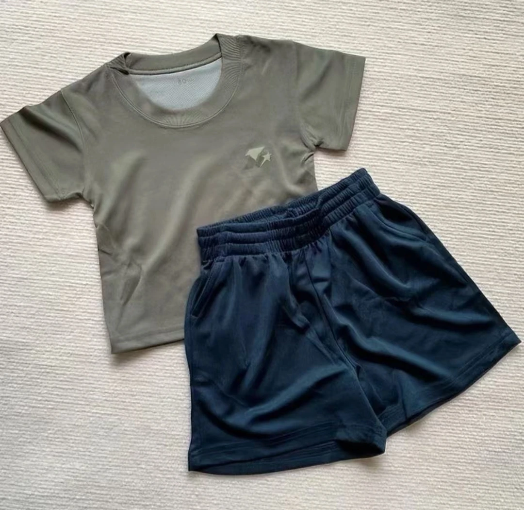 儿童体能训练短袖夏令营夏季T恤休闲运动服新款透气速干夏款t恤