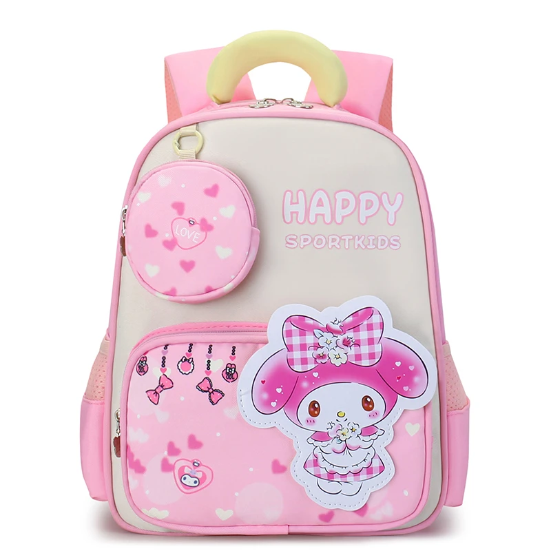 新款美乐蒂书包女孩2-5岁幼儿园小中班入园双肩包男童带胸扣背包