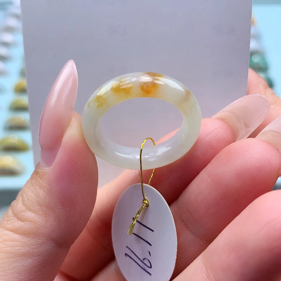 未镶嵌戒指翡翠1617圈