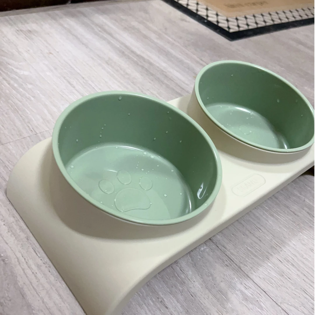 猫碗狗碗幼猫双盆猫粮碗宠物用品吃喝一体大容量加厚可拆卸易清洗
