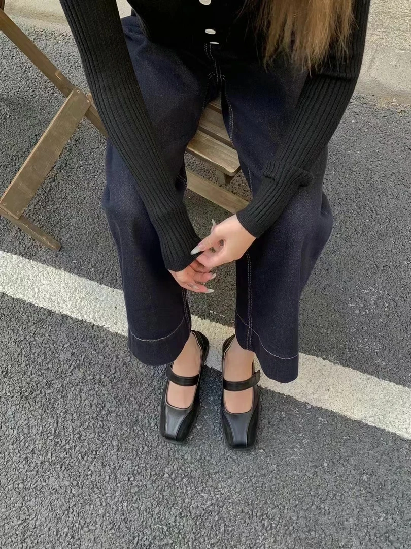 Dapai Show（908-3#福）韩系小众设计感气质单鞋