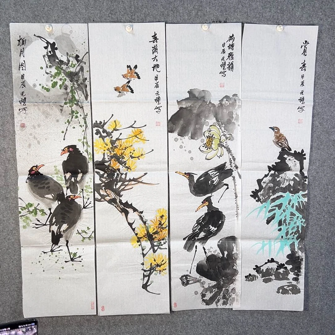 国画695 花鸟在此处飞翔也不太可能