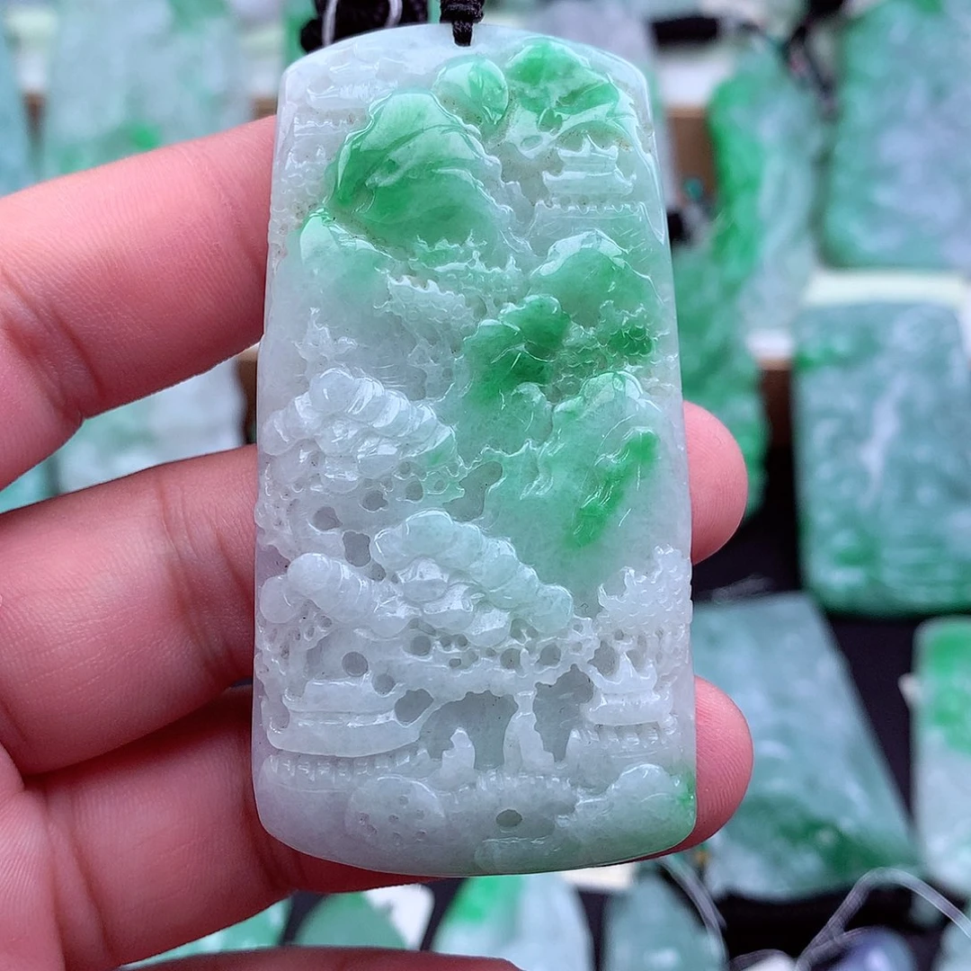 翡翠未镶嵌吊坠(不含链)