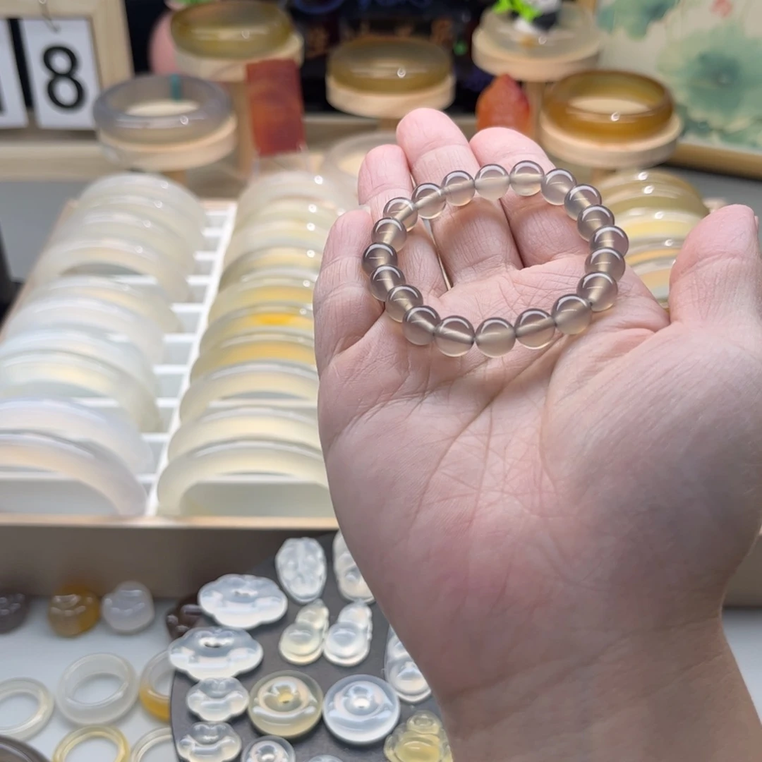 玛瑙/玉髓手链未镶嵌睡***?