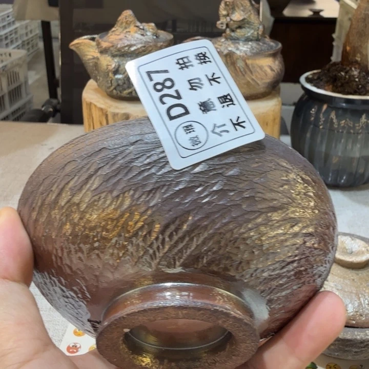 陶盘柴烧福利心哦多多