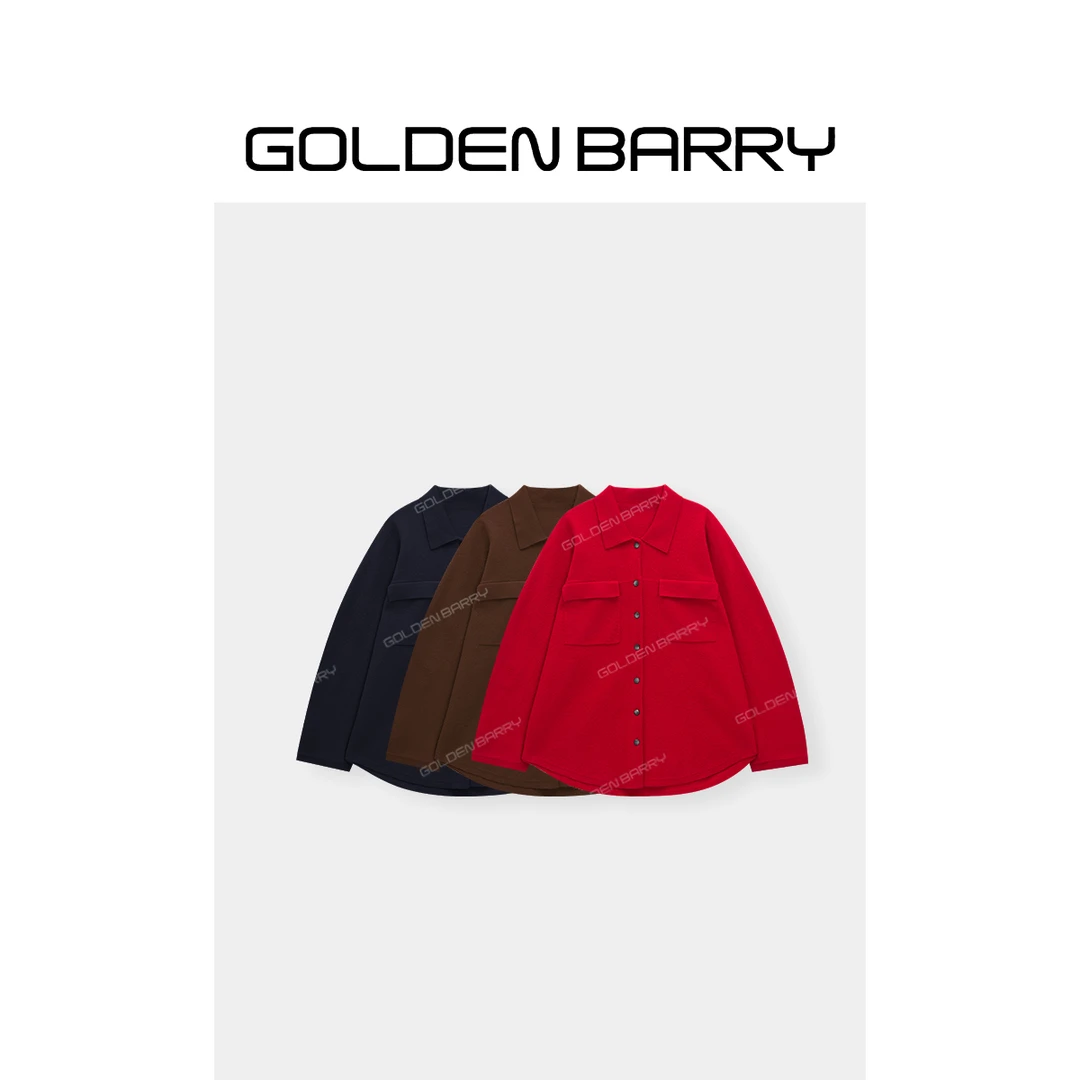GOLDENBARRY|241237衬衫式羊毛开衫