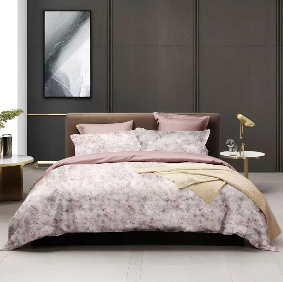 晨雾花间---轻奢活性数码印花天丝棉高端四件套