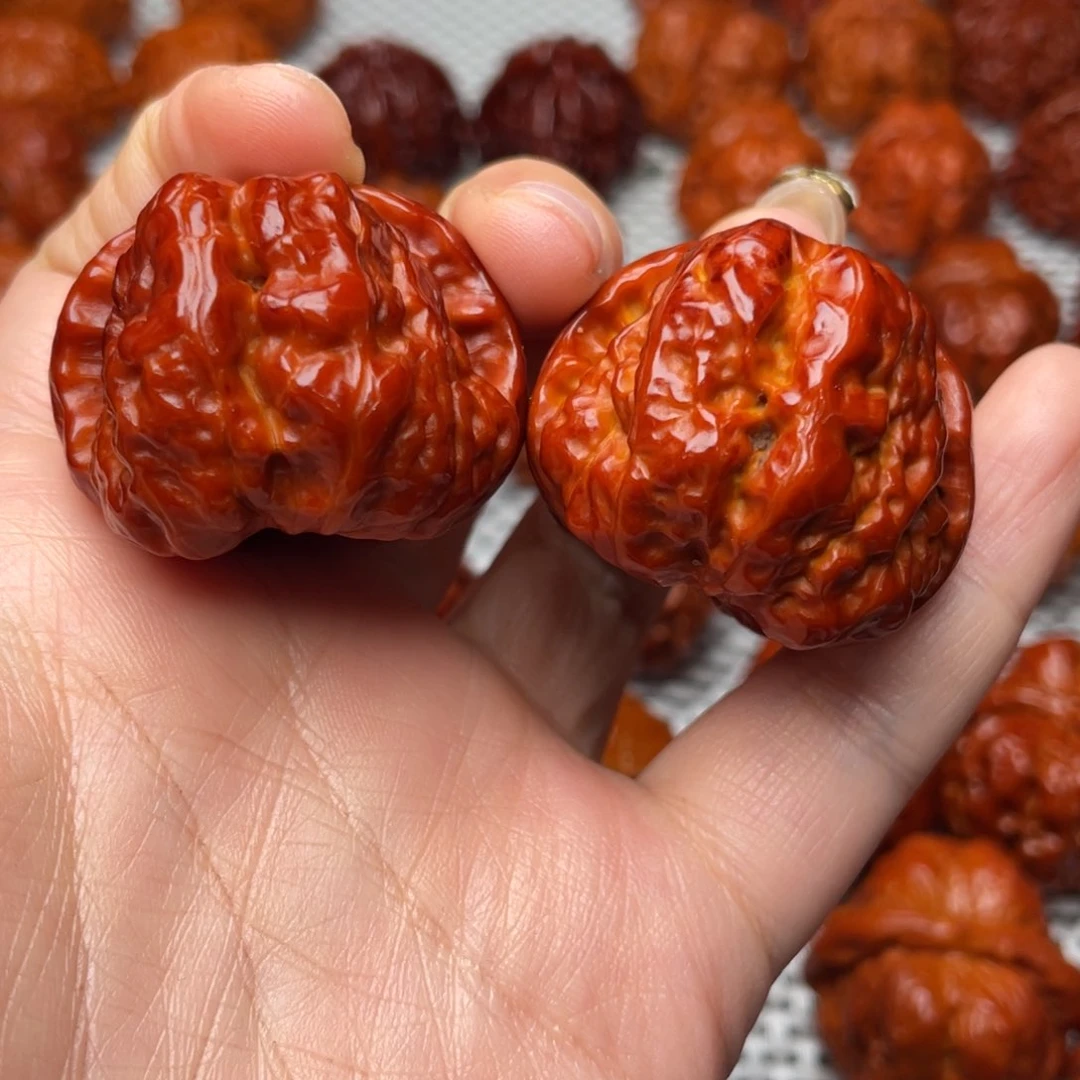 桃核吊坠文玩核桃 手把件 蛤蟆头 38