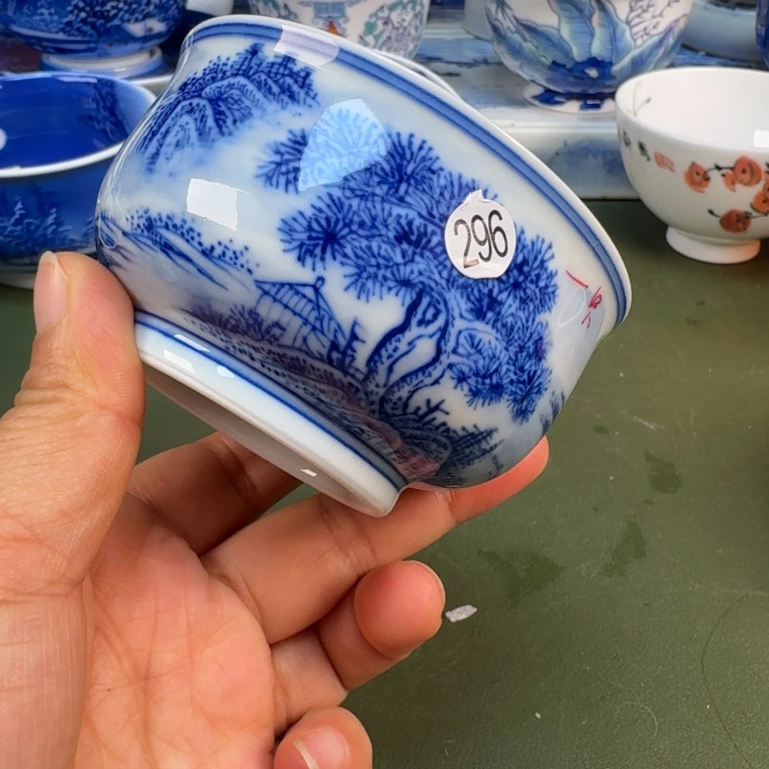 陶景德镇纯手绘茶具圆圆296