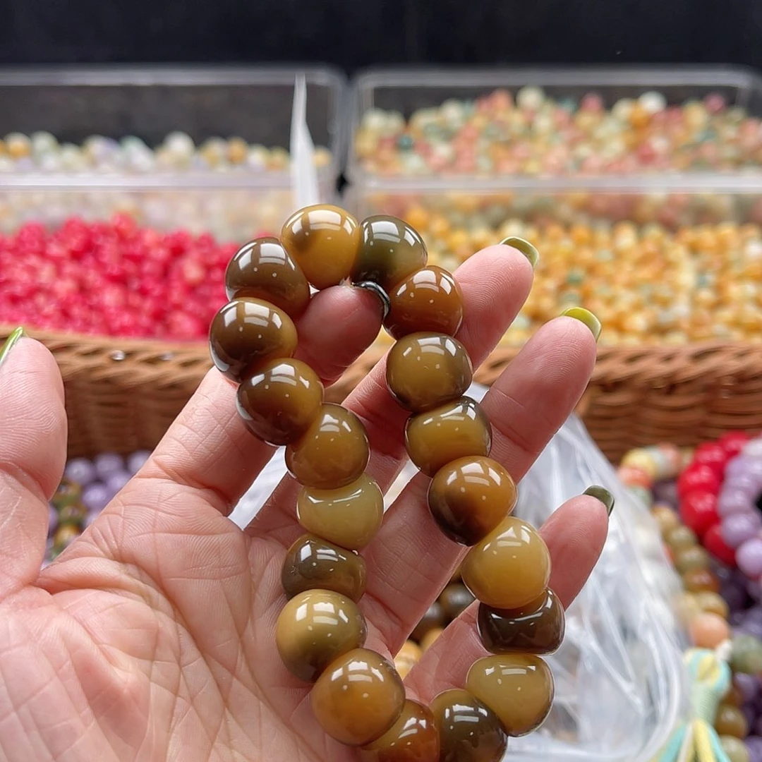 白玉菩提吊坠Q/14mm/22颗