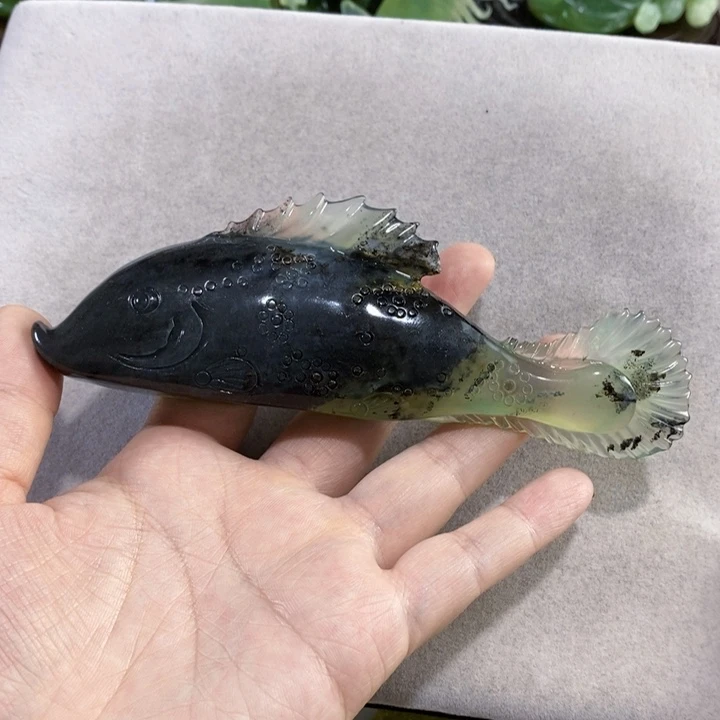 未镶嵌岫玉手把件